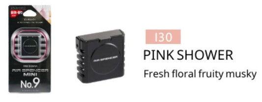 Air Spencer MINI No. 9 vent air freshener attached to car vent, featuring sleek design and fresh scent for vehicle interior.