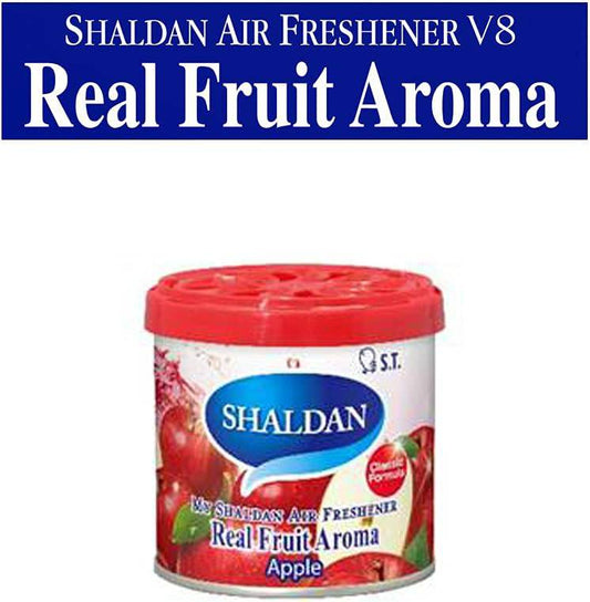 My Shaldan V8 Series Air Freshener in black, featuring sleek design and vent clip for freshening car interiors.