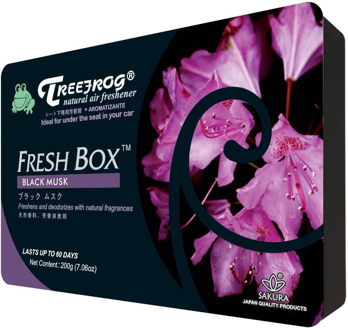 Treefrog Xtreme Fresh Box air freshener with vibrant packaging, designed to provide long-lasting fragrance for home or car spaces.