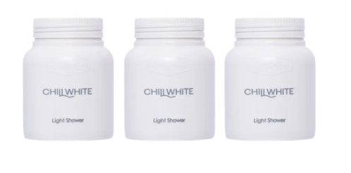 Diax Chill White Light Shower Gel bottle with white label and blue accents, displayed against a neutral background.