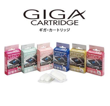 Two Air Spencer Giga Clip refills for car air fresheners, showing the sleek, compact design of the GigaRefill-Master2.