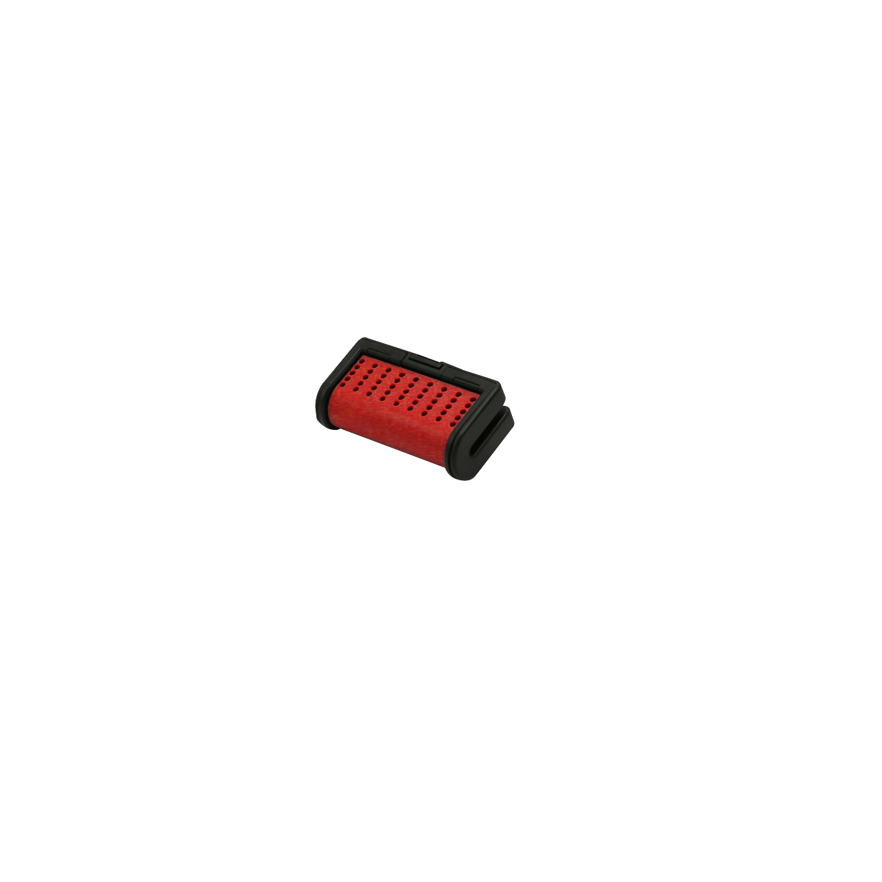 Red Tesla compatible Treefrog Top Air without clip, designed for Tesla vehicle interior accessories.