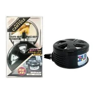 Air Spencer Cantule vent air freshener in white musk scent, designed to attach to car vents for fresh, clean air.