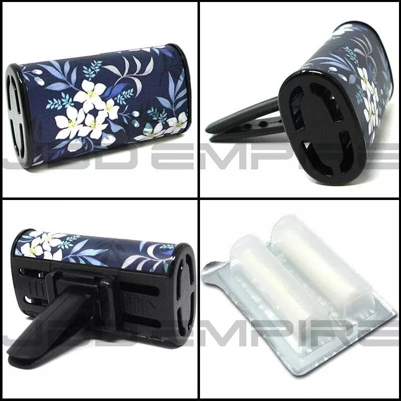 Primode Air Spencer car air freshener, sleek black diffuser with built-in fragrance dispenser and adjustable vents.