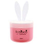 Pink container of Rabbico White Diax air freshener with white bunny ear-shaped lid