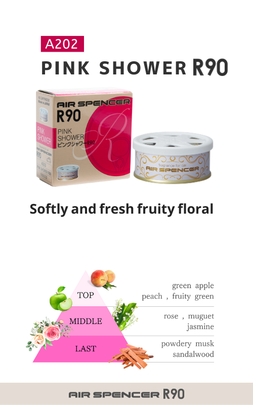 Five Air Spencer R90 Variety cartridges for Eikosha air fresheners, featuring different scents in colorful packaging.