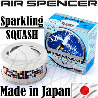 Air Spencer Cartridge Air Freshener with sparkling squash scent, showcasing the Japanese-made air freshener in vibrant packaging.
