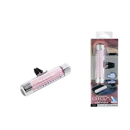 Air Spencer Giga Clip vent air freshener clipped to a car air vent, featuring sleek design and branding for fresh interior scent.