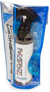 Air Spencer Marine Squash air freshener spray in a sleek bottle, designed to eliminate odors and freshen vehicle interiors.