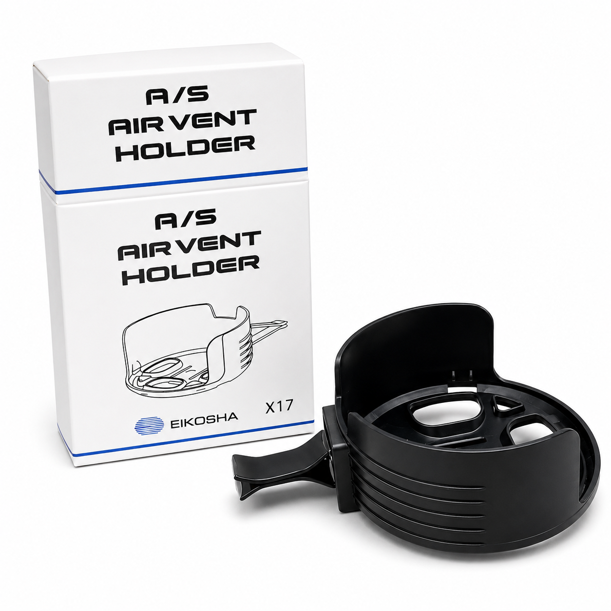 EIKOSHA Air Spencer A/S Air Vent Holder for Can Air Freshener Cartridge Black