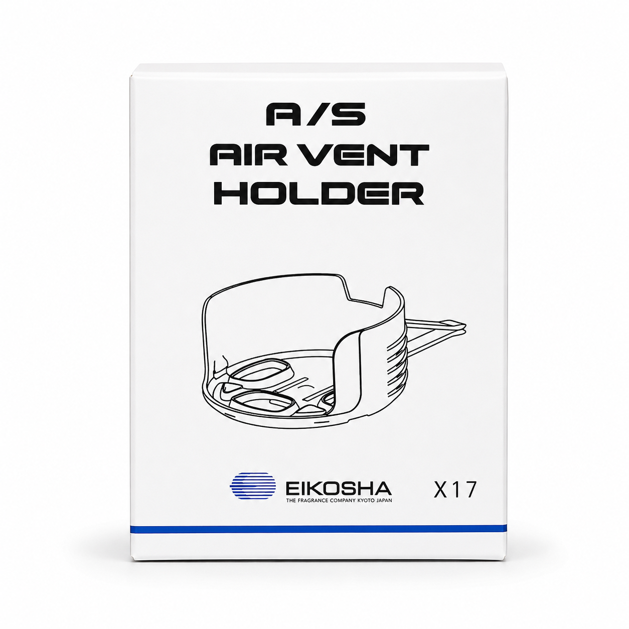 EIKOSHA Air Spencer A/S Air Vent Holder for Can Air Freshener Cartridge Black