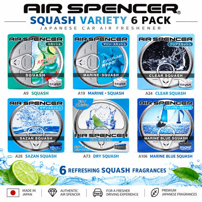 Squash Variety Air Spencer 6 Pack JDM Car Air Freshener Japan