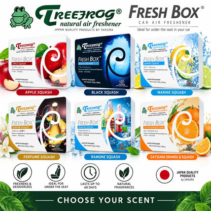 Squash Variety 6 Pack Treefrog Fresh Box Japanese Car Air Freshener