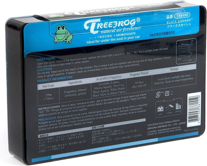 Treefrog Treefrog Xtreme Freshbox air freshener in black with squash scent, shown from the backside.