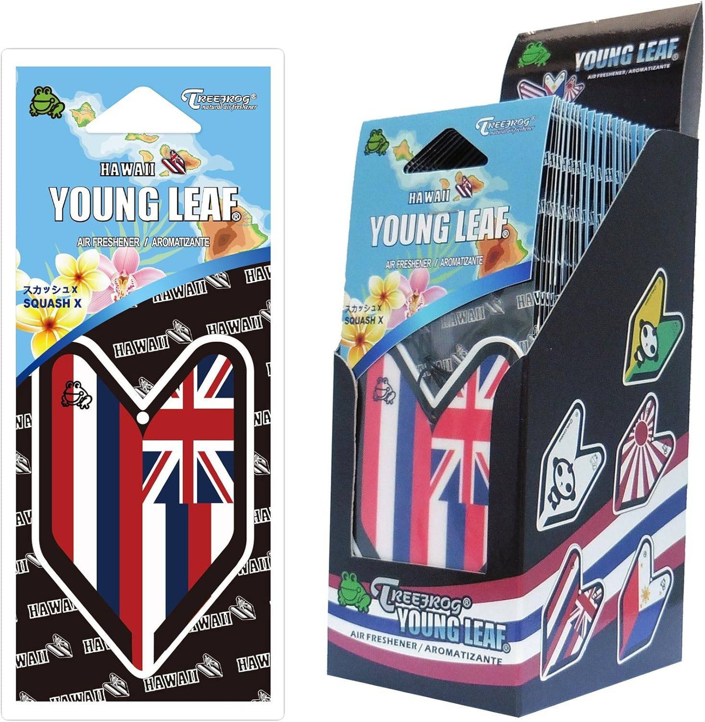 24-pack of Treefrog Wakaba Young Leaf soap with fresh leaf design, featuring vibrant green leaves on the packaging.